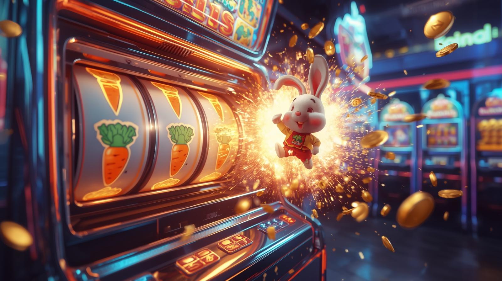 Nổ hũ Thỏ May Mắn Hubet - Slot 3D chủ đề tài lộc hấp dẫn - POWIN.MOBI